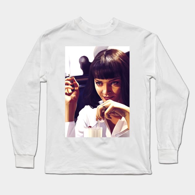 Mia Wallace Long Sleeve T-Shirt by dmitryb1